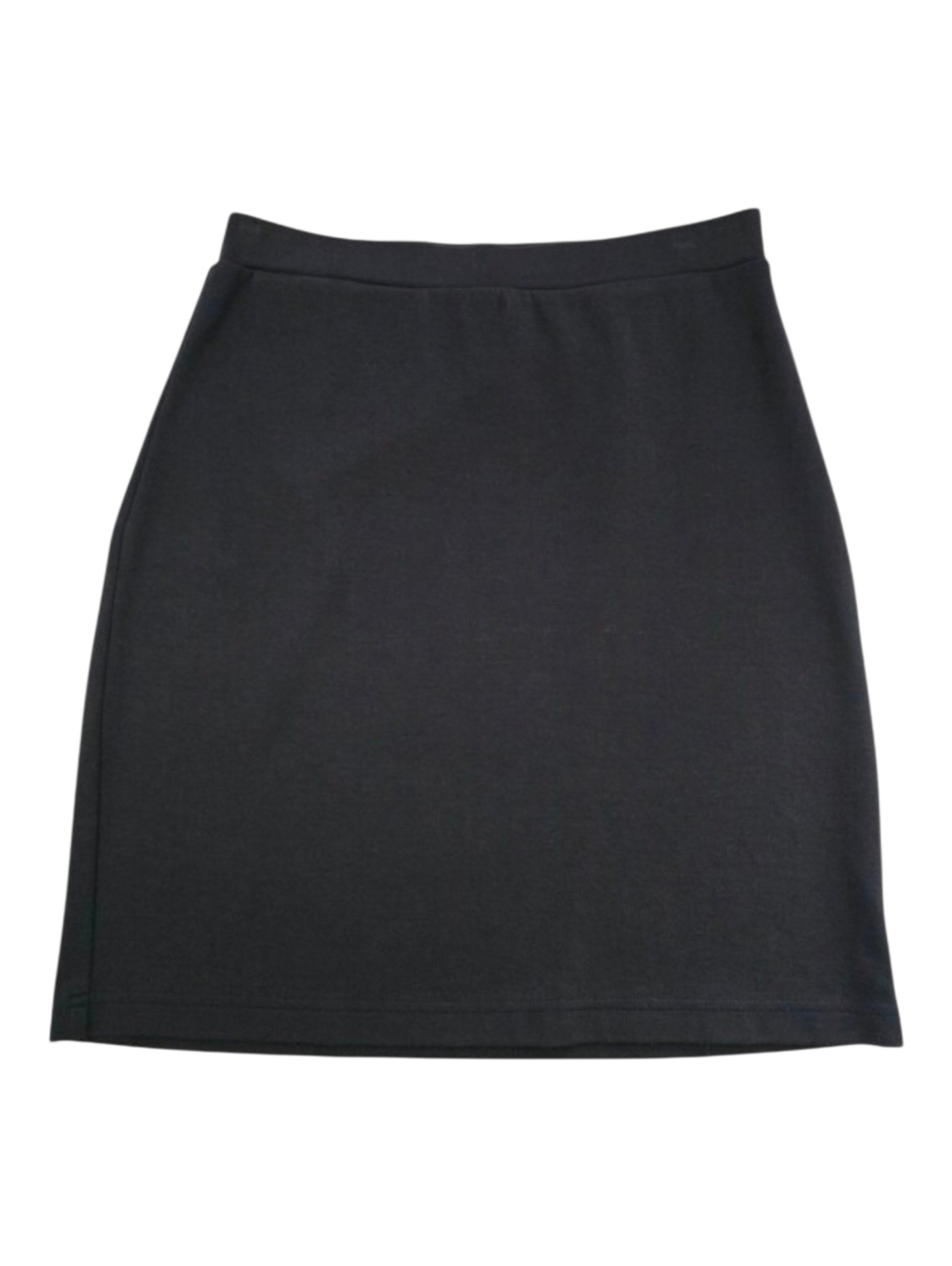 L.L. Bean Women's Black Supima Cotton Blend Straight Skirt Small